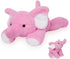5 lbs 27" Pink Weighted Elephant Stuffed Animal, Giant Plush Pillow Huggable Plushie for Kids and Adults
