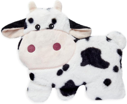 Zodaca Microwavable Cow Plush Heating Pad, Stuffed Animal (Lavender Scented)