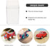 FOMIYES Bear Brick 5pcs Cube Plastics Box with Base - Clear Specimen Showcase Dolls Display Box for Action Figures
