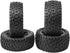 12mm Hex Wheel Rims with Mesh Shape Rubber Tires and Sponge, 88mm/3.46" Replacement for 1/10 RC Off-Road Car Truck