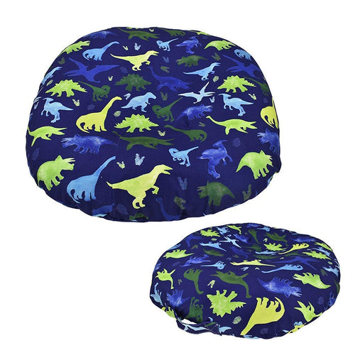 Dinosaur Lounger Cover, Blue, Breathable & Reusable Slipcover for Newborn, Snugly Fit Baby Infant