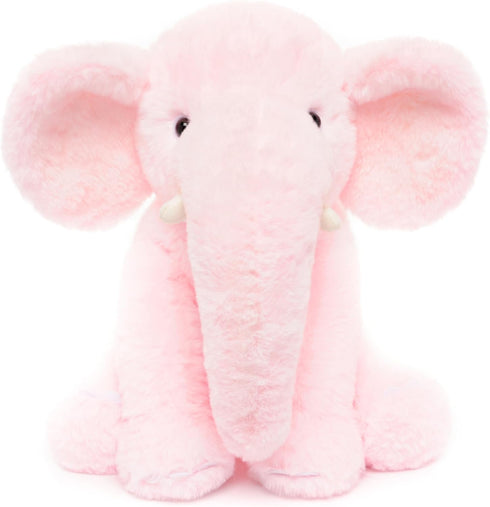 13" Pink Elephant Stuffed Animal, Plush Toy for Kids, Baby Shower, Bedtime, Birthday Gift