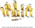 skrnrhrery (2.0mm) 10 Banana Bullet Connector Male Female Plug, Compatible with RC Car Boat Drone Battery ESC Motor