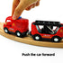 DSHMIXIA Set Set 3-5 Sets 3-4-7 Magnetic Trains Cars Wooden Train Track Accessories Fire Truck Train for Toddlers