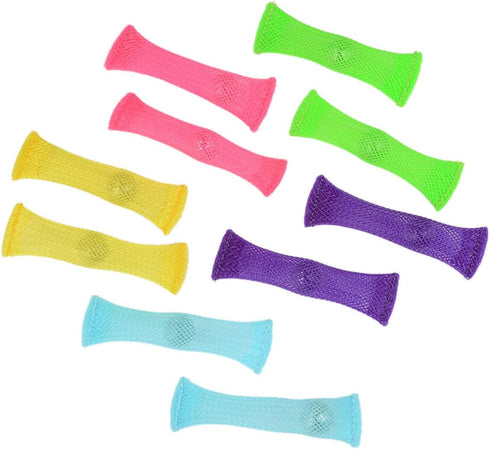 FIDGET TOYS Package of 10, 5 Colors, Stress Relief Toy for Children and Adults, Helps with ADHD, OCD, Anxiety