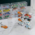 Hot 1/64 Scale Matchbox Wheels Toy Car Display Case, Holds 32 Cars, Dustproof Clear Organizer Box (4pcs)