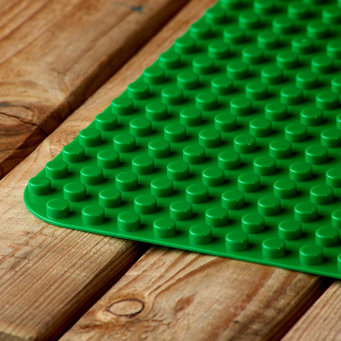 15" 10" (1x Apostrophe Games Building Block Base Plate for Large Blocks x Green) Compatible with Major Brands, STEM