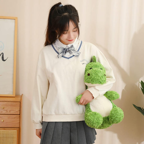 Cute Soft Dinosaur Stuffed Animals - Cuddly Dinosaur Plush Toys with Small Backpack Gift for Kids and Lovers