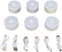 RYGVPR 3 Colors Stepless Dimming Bedroom Sleep Light 500mAh USB Rechargeable Wall Mount