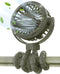 Mini Portable Baby Stroller Fan, 3 Speed Handheld Battery Operated Cooling Fan, Flexible Tripod for Travel (Green)