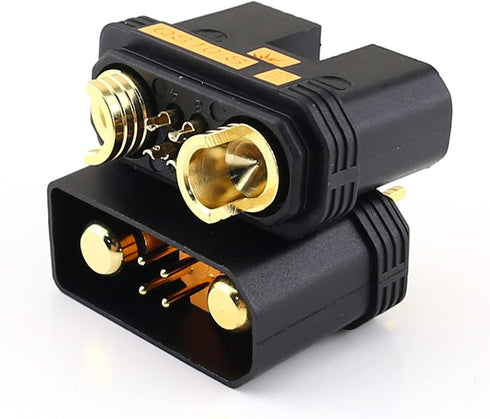 SoloGood 170A High Current Antispark QS10-S Male Female Connectors with 4Pin Signal for Drone RV E-Bike Battery