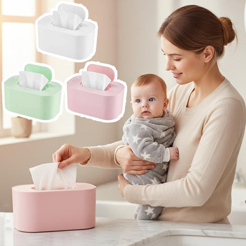 CTDWNT Portable Baby Wipe Warmer, Large Capacity Moist Wipe Dispenser with LED Display, Quiet & Even Heating, Diaper