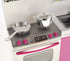 Set, Set Set (4-in-1) PowerTRC Doll Kitchen Play Mini Modern Toy Kitchen Pretend Play Furnitures Toy Accessories