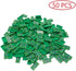 50 1x2 100 (50 Pcs Tiles with Dollar Bill Money Print Green, Bulk Tile Money Accessories for Building, Compatible