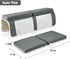 PandaEar Comfortable Baby Bath Kneeler and Elbow Rest Pad Set, Non-Slip Bathtub Cushion Mat with Toy Organizer