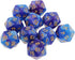 Yiotfandoll 10PCS D20, 20mm 20 Polyhedral Dice - Acrylic, Sided Dice for RPG, MTG, DND, Table Games (Blue Purple)