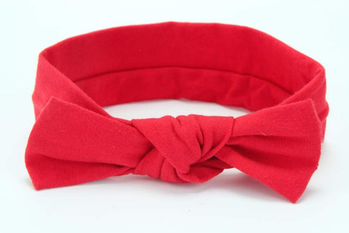 Baby Cotton Knotted Headbands - Girl's Rabbit Ear Hairbands for Newborn, Toddler 8-Pack (Multicoloured, One Size)