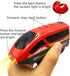 DSHMIXIA Set 3 4 5 Battery Operated Trains for Wooden Train Track Locomotive with Light for Toddlers Year Old Boys Red