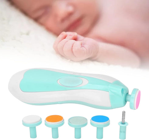 DOACT 6 Baby Infs Nail File, Baby Electric Nail Grinder Baby Nail File Kit Portable Infs Nail File with Grinding Head
