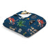 Ocean Pirate Ship Skull Parrot Palm Trees Baby Blanket, Nautical Nursery Receiving Blankets for Boys 30x40