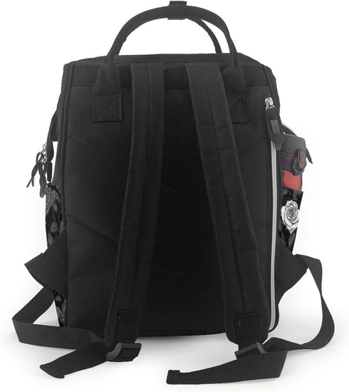 KHIRY Backpack Basset Mummy Backpack Diaper Bag Nappy Baby Bag Hound Multifunction Changing Bags for Travel, Rose