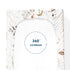 GRSSDER Stretch Ultra Soft Jersey Knit Changing Pad Cover Set, 2 Pack, Fits 32"/34" x 16" Pads, Pretty Pattern for Baby