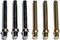 WE Games Standard Metal Cribbage Pegs Set of 6 with Velvet Pouch (3 Brass, 3 Silver)