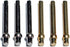 WE Games Standard Metal Cribbage Pegs Set of 6 with Velvet Pouch (3 Brass, 3 Silver)