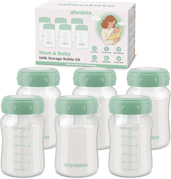 6PCS Breastmilk Storage Bottle Compatible with Momcozy Breastmilk Cooler 22oz, Breast Milk