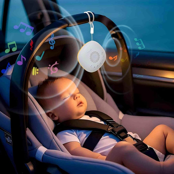 White Noise Machine for Baby Car Rides - 20 Soothing Sounds, USB-C
