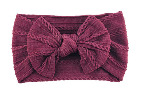 Nylon Headbands Baby Girl Bows Jacquard Design for Newborn Infant Toddler Little Girls (16-Pack)