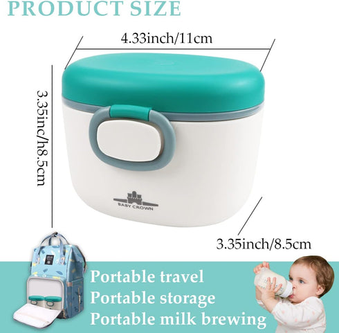LNQ LUNIQI 1Pcs 230g) Baby Formula Dispenser with Scoop and Leveller, Portable Milk Powder Container, Cute Formula