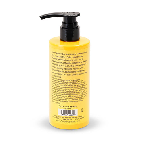 Mommy2Bee 11oz Bella B Body Wash - Pregnancy Safe Body Wash Rich, Luxurious Lather Body Wash Made with Organic