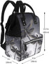 FHEDVBN Backpack Mummy Backpacks Daypack Dragonflies Grey Diaper Bag for Women Multifunction Waterproof for Mom Dad
