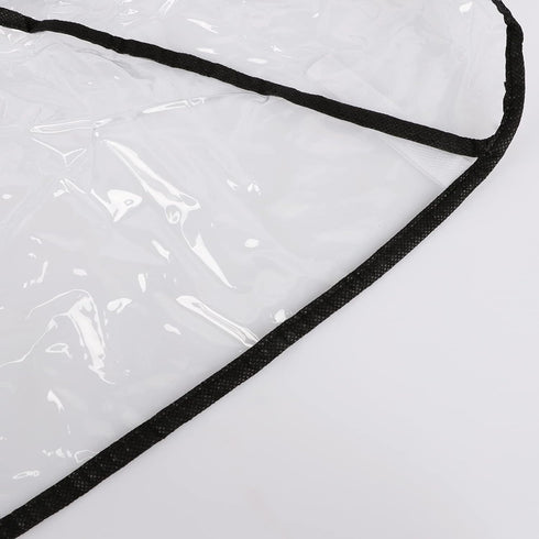 ITODA Twins Baby Pushchair Rain Cover, Universal Waterproof Tandem Stroller Guard for Rainy Weather, Transparent Shield
