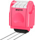 Miseyo Dashed Handwriting Lines Practice Roller Stamp, Self-Inking Line Rolling Stamps for Kids Writing - Peach.