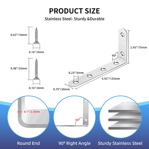 Furniture Anchors Anti-Tip Baby Proofing: Safety Straps Kit for Dresser, Secure 400 lbs Bookcase to Wall, 4 Pack