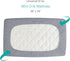 2 Pack 38" 24" Mini Crib Mattress Protector Sheets Fitted Waterproof Mini Crib Mattress Protector Pad Cover Gray