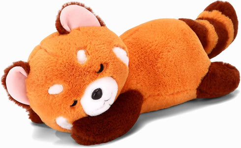 Red Panda Stuffed Animal Pillow - Cute 13.7" Plush Toy Gift for Kids and Girlfriend Birthday