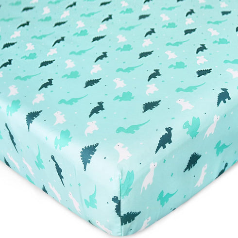 2-Pack, 52'' 28'' Crib Sheets for Boys or Girls Fitted Crib Sheet x for Standard Crib & Toddler Mattress, Soft
