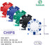 Poker Chip Set - 300PCS 11.5 Gram Chips with Aluminum Case for Texas Holdem and Blackjack