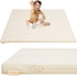 YOSING Padded Baby Play Mat, Vegan Leather 50x50 Playpen Mat, Waterproof Tummy