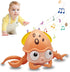 Crawling Octopus Baby Toys, 2024 New Infant Tummy Time with Music LED Light, USB Rechargeable Toddler Gift