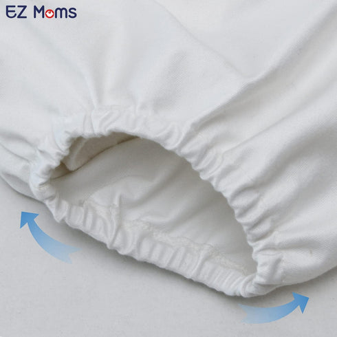 4 Packs 5T EZ Moms Soft Baby Diaper Covers for Girls Plastic Pants Reusable Swim Diaper Cover Portable Rubber Pants