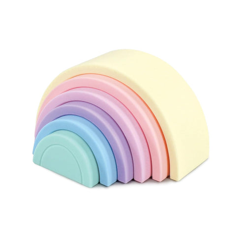 Pastel Rainbow Silicone Toy Arches for Babies - One Size