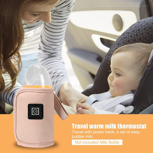Denpetec Baby Bottle Warmer,USB Milk Heat Keeper, Gentle Warmth Maintain Perfect Temperature for Baby Milk,Used