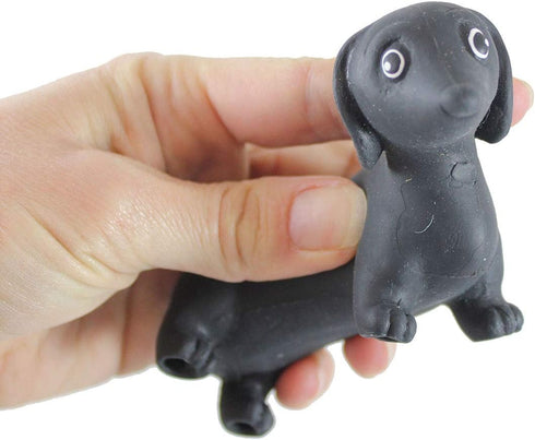 Curious Minds Busy Bags 2 Stretchy Weiner Dog Crushed Bead Sand Filled, Doggy Lover Sensory Fidget Toy
