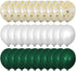 Jungle Safari Dinosaur Theme Party Supplies, 30pcs 12 Inch Green White Latex Balloons with Confetti