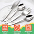 Kids Silverware Set - Toddler Utensils 18/8 Stainless Steel, 4PCS Fork, Spoon & Knife Cutlery for Age 3+