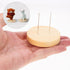 NUOBESTY 6 Set Crochet Doll Stand, Short Double Steel Needle Holder for Doll Display & Showcase